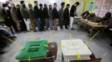 Pakistan hält 2024 allgemeine Wahlen ab. Foto: epa/Rshad Arbab
