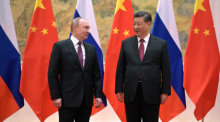 Wladimir Putin, Präsident von Russland, trifft Xi Jinping, Präsident von China, zu gemeinsamen Gesprächen. Foto: Alexei Druzhinin
