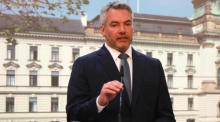 Österreichs Bundeskanzler Karl Nehammer in Prag. Foto: epa/Milan Kammermayer
