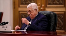 Palästinenserpräsident Mahmud Abbas in Peking. Foto: epa/Jade Gao