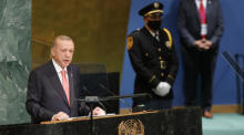 Türkische Präsident Recep Tayyip Erdogan in New York. Foto: epa/Jason Szenes