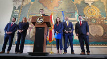 US-Justizminister Todd Blanche spricht in Miami zur Anklage gegen Kubas Ex-Staatschef Raúl Castro. Foto: AP/dpa/rebecca Blackwell
