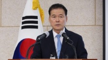 Minister für Wiedervereinigung Kim Yung-ho in Seoul. Foto: epa/Yonhap South Korea Out