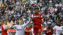 Borussia Mönchengladbach gegen 1. FC Köln. Foto: epa/Ronald Wittek