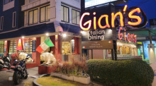 Gian’s Italian Dining befindet sich direkt an der Thappraya Road und verfügt über ausreichend Parkplätze.Fotos: Jahner