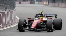 Lewis Hamilton im Ferrari beim Formel-1-Rennen auf dem Miami International Autodrome in Florida. Foto: Cristobal Herrera-Ulashkevich/epa/dpa