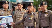 Pol Gen Samran Nuanma erläutert den Ermittlungsstand und präsentiert Details der großangelegten Razzia gegen mutmaßliche Nominee-Unternehmen in Chiang Mai. Foto: Royal Thai Police