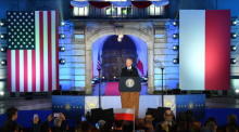 US-Präsident Joe Biden in Warschau. Foto: epa/Radek Pietruszka