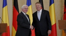 Der deutsche Bundespräsident Frank-Walter Steinmeier besucht Rumänien. Foto: epa/Robert Ghement