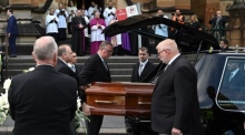 Kardinal George Pells Leichnam ist aufgebahrt. Foto: epa/Dean Lewins Australien Und Neuseeland Out