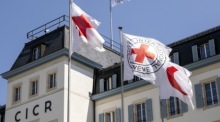 Der Hauptsitz des Internationalen Komitees vom Roten Kreuz (IKRK) in Genf. Foto: epa/Martial Trezzini