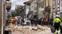 15 Tote nach einem Erdbeben der Stärke 6,5 in Ecuador und Peru. Foto: epa/Robert Puglla