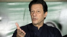 Der ehemalige pakistanische Premierminister und Vorsitzende der Partei Pakistan Tehreek-e-Insaf (PTI), Imran Khan. EPA-EFE/RAHAT DAR