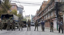 Soldaten verhindern Gefängnisausbruch nach Protesten gegen Korruption und Social-Media-Verbot. Foto: epa/Narendra Shrestha