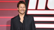 US-Schauspieler Glen Powell posiert bei der britischen Premiere des Films «The Running Man» in London. Foto: EPA/Andy Rain