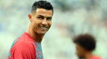 Cristiano Ronaldo beim Aufwärmen vor dem WM-Gruppenspiel Portugals gegen Usbekistan in Houston. Foto: EPA/Sam Wasson