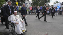 Pope Francis in Kanada. Foto: epa/Ciro Fusco