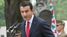 Oberbürgermeister der albanischen Hauptstadt Tirana Erion Veliaj. Foto: epa/Tibor Illyes Hungary Out