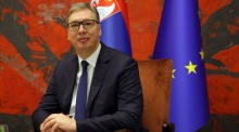 Der serbische Präsident Aleksandar Vucic. Foto: epa/Andrej Cukic
