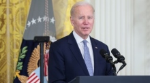 Der US-Präsident Joe Biden in Washington. Foto: epa/Oliver Contreras