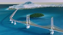 Die geplante Brücke soll Koh Lanta künftig dauerhaft mit dem Festland verbinden und den Fährverkehr entlasten. Foto: Department Of Rural Roads