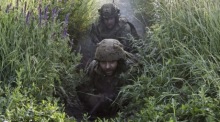 Soldaten der 65. Separaten Mechanisierten Brigade der ukrainischen Streitkräfte nehmen in der Region Saporischschja an einem Gefechts- und Koordinationstraining teil. Foto: Pressedienst der 65. Brigade/epa/dpa.