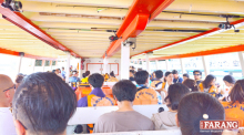 Selbst an einem gewöhnlichen Montag in der Nebensaison im Mai sind auf der Fähre von Pattaya nach Koh Larn auf beiden Decks alle Plätze belegt. Fotos: Jahner