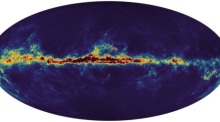 Diese Karte zeigt den interstellaren Staub, der die Milchstraße ausfüllt. Foto: ESA/Gaia/dpac/dpa
