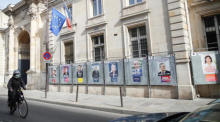Präsidentenwahl in Paris. Foto: epa/Mohammed Badra