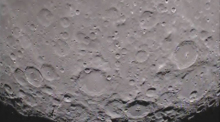 US-Weltraumbehörde Nasa vom 19.01.2012 zeigt ein Bild von der Rückseite des Mondes. Foto: NASA/dpa