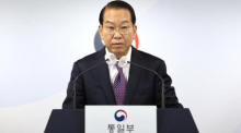 Der Vereinigungsminister Kwon Young-se, Südkoreas Ansprechpartner für die innerkoreanischen Beziehungen. Foto: epa/Yonhap