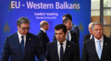 Treffen der Staats- und Regierungschefs der EU und der westlichen Balkanstaaten. Foto: epa/John Thys / Pool
