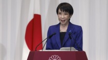 Die japanische Premierministerin Sanae Takaichi. Foto: epa/Franck Robichon