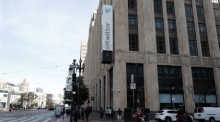 Der Hauptsitz von Twitter in San Francisco. Foto: epa/John G. Mabanglo