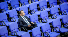 Jens Spahn, Vorsitzender der Unionsfraktion, bei einer Sitzung des Bundestags in Berlin. Archivfoto: dpa/Kay Nietfeld