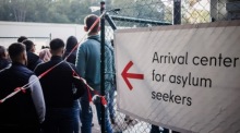 Registrierzentrum für Asylbewerber in Berlin. Foto: epa/Clemens Bilan