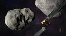 Die Nasa-Mission DART soll beim ersten Test der Erdverteidigung einen Asteroiden treffen. Foto: epa/Nasa/johns Hopkins Apl/steve Gri