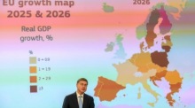 Herbstprognose der EU: BIP-Wachstum von 1,4 Prozent für 2025–2026. Foto: epa/Olivier Hoslet