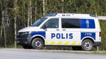 Die Polizei bewacht die Unfallstelle in Finnland. Foto: epa/Pirjo Tuominen