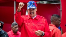 Nicolas Maduro, der Präsident von Venezuela, in Caracas. Foto: epa/Rayner Pena R
