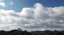 Die Wolken bedecken den Himmel in Taipeh. Foto: epa/David Chang