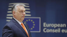 Ungarns Ministerpräsident Viktor Orban nimmt an einem Gipfel des Europäischen Rates in Brüssel teil. Foto: epa/Olivier Hoslet