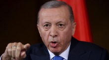 Der Türkische Präsident Recep Tayyip Erdogan besucht Berlin. Foto: epa/Filip Singer