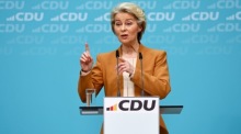 Deutschlands CDU nominiert Ursula von der Leyen als Kandidatin für die EU-Wahl. Foto: epa/Filip Singer