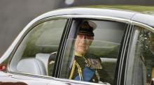Englands König Karl III. auf dem Weg zum Staatsbegräbnis von Königin Elisabeth II. in London. Foto: epa/Tolga Akmen