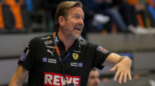 Rhine-Neckar Loewen head coach Martin Schwalb. Photo: epa/PATRICK B. KRAEMER