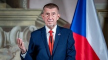 Der tschechische Ministerpräsident Andrej Babiš spricht während einer Pressekonferenz. Foto: epa/Lukas Kabon