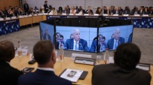 IEA-Ministertreffen bei der OECD in Paris. Foto: epa/Yoan Valat