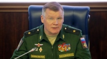Offizieller Vertreter des russischen Verteidigungsministeriums, General Igor Konashenkov. Foto: epa/Maxim Shipenkov