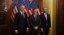 Der polnische Präsident Andrzej Duda trifft US-Gesetzgeber auf dem Capitol Hill. Foto: epa/Leszek Szymanski